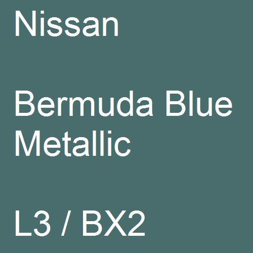 Nissan, Bermuda Blue Metallic, L3 / BX2.